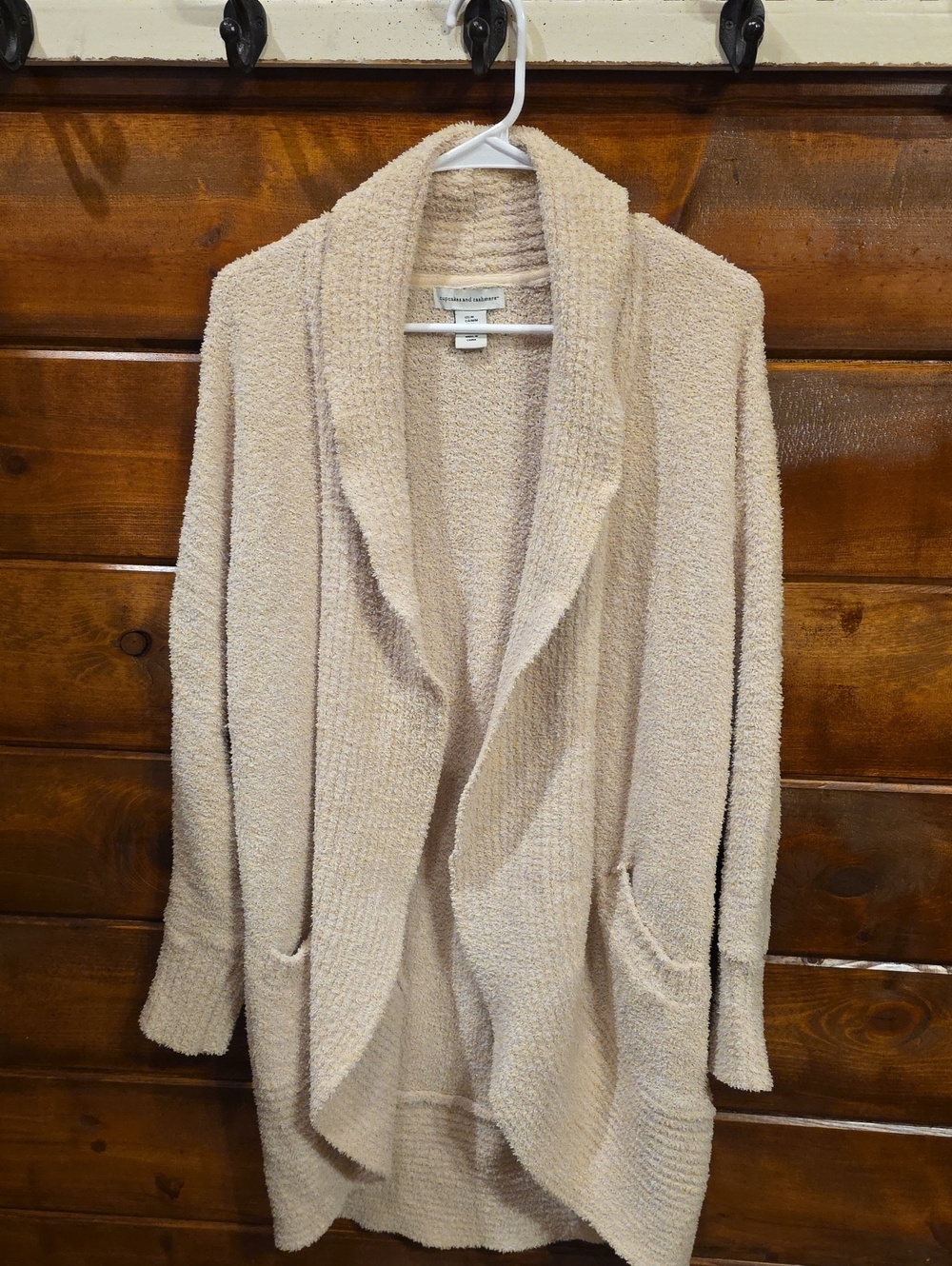 Cupcakes And Cashmere CozyChic Shawl Collar Cardigan - Cream